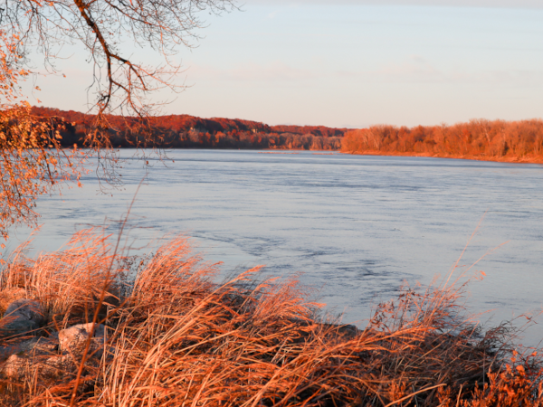 The banks of the Missouri River outside of Defiance Missouri
