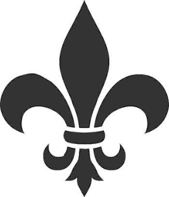 The Fleur de Lis ia a symbol of the Holy Trinity